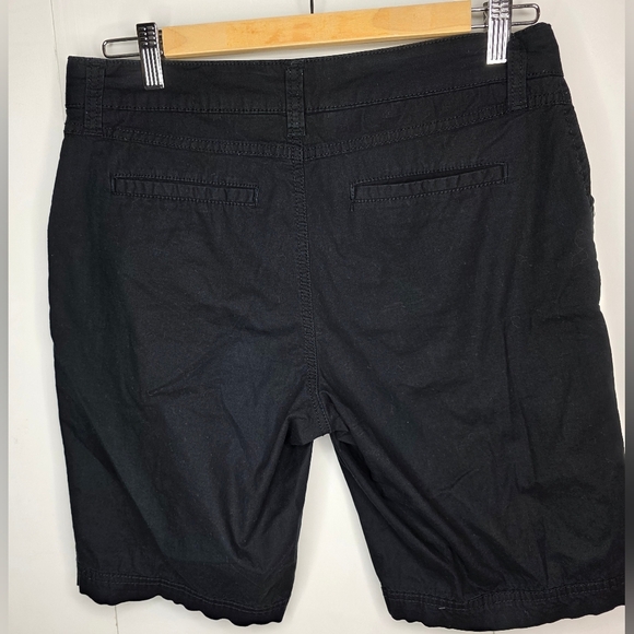 Cleo Women's Black Votton Drawstring Shorts Size 6 - Picture 2 of 8